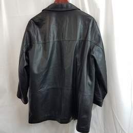 Eddie Bauer Black Genuine Leather Quilted Interior Jacket Size XL alternative image