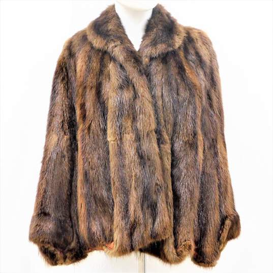 Vintage Fashion Colony Women's Mink Fur Stole Shawl image number 1