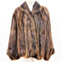 Vintage Fashion Colony Women's Mink Fur Stole Shawl