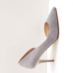 White House Black Market Women's Grey Suede Heels Size 7.5