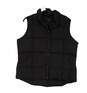 Lands End Women's Black Sleeveless Full Zip Puffer Vest Jacket Size Large 14-16 image number 1