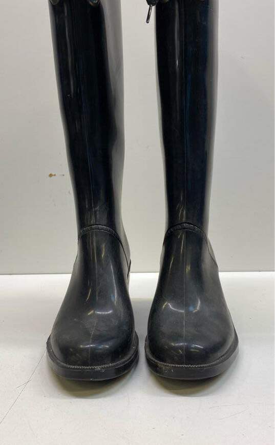 Marc Jacobs Rubber Tall Rain Pump Boots Black 6.5 image number 2