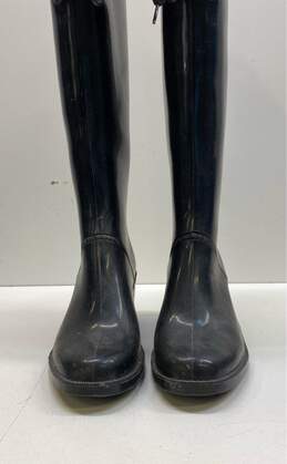 Marc Jacobs Rubber Tall Rain Pump Boots Black 6.5 alternative image