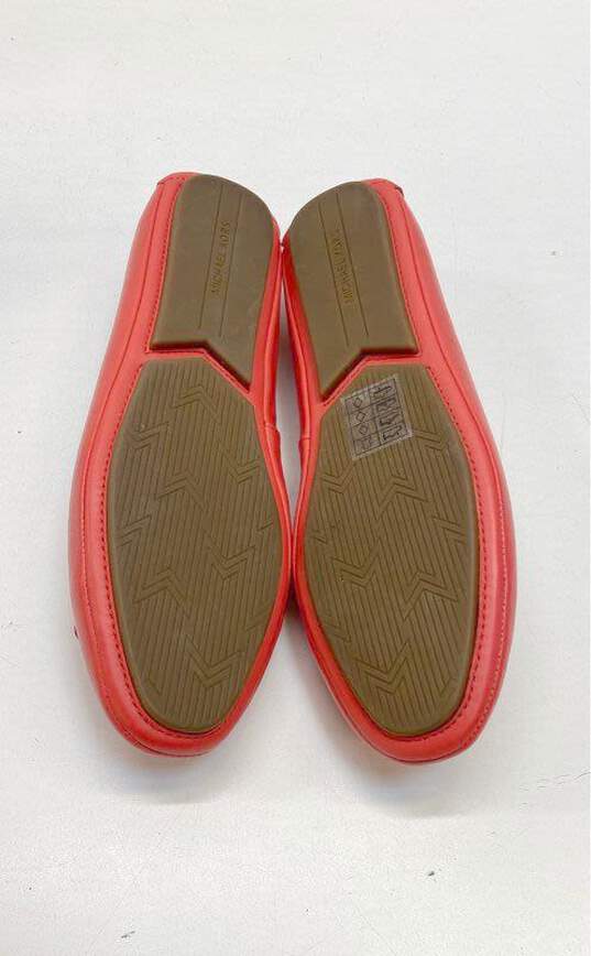 Michael Kors Orange Leather Ballet Flats Loafers Shoes Size 8 M image number 6