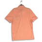 Mens Peach Spread Collar Short Sleeve Polo Shirt Size 5 image number 2