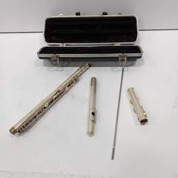 Vintage Selmer Bundy Silver Plated Flute Instrument W/ Hard Storage Case