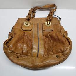 AUTHENTICATED Chloe Heloise Brown Leather Large Hobo Bag alternative image