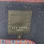 Ted Baker WN's London Wool Flannel Full Zip & Button Dark Blue Jacket Size 2 image number 3