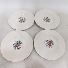 4 Wedgwood Patrician Swansea 10.5in China Dinner Plates