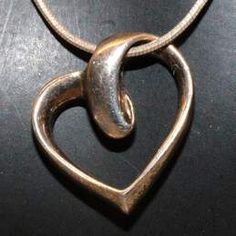 Bayanihan Sterling Silver Heart Pendant With 925 Chain