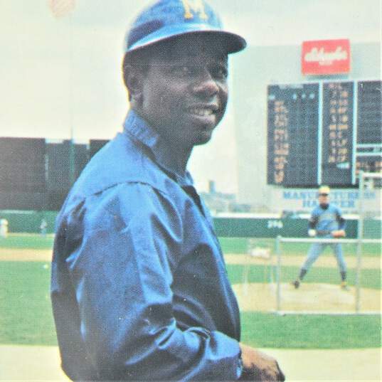 1976 HOF Hank Aaron SSPC #239 Milwaukee Brewers image number 2