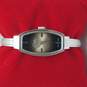 Chateau Silver Tone Brown Dial Manual Wind Hinged Vintage Bracelet Watch image number 2