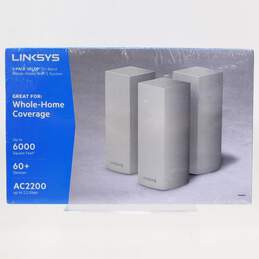 Sealed Linksys 3pk Velop Tri-Band Whole-Home WiFi 5 System AC2200 White