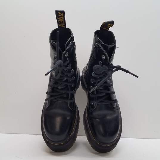 Dr. Martens Black Leather Platform 8 Eye Boots Women's Size 5 image number 6