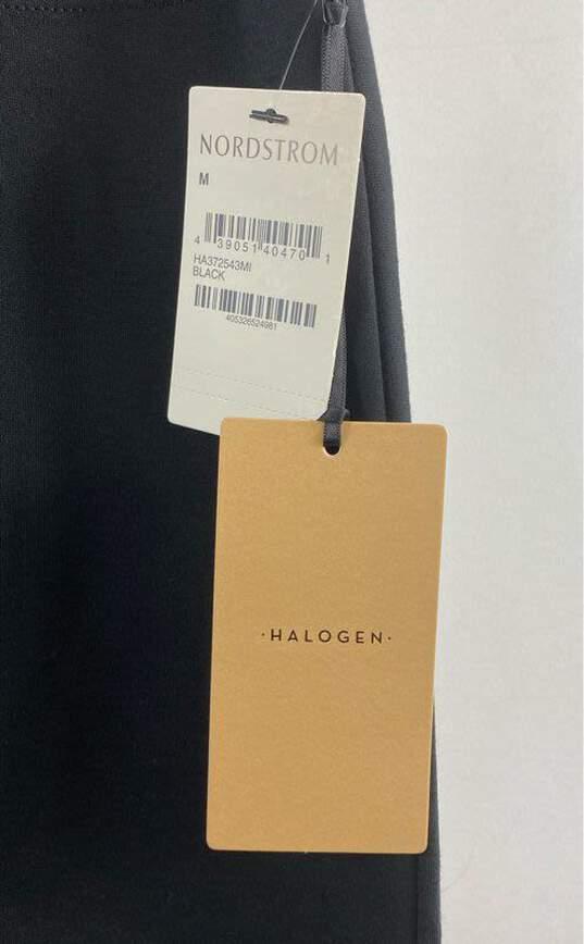 NWT Halogen Womens Black Flat Front Side Zip Straight & Pencil Skirt Size Medium image number 3