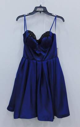 Women's Angela & Alison Navy Blue Strapless Dress Size 6