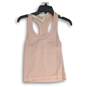 Womens Pink Sleeveless Racerback Strap Pullover Activewear Tank Top Size 2 image number 1