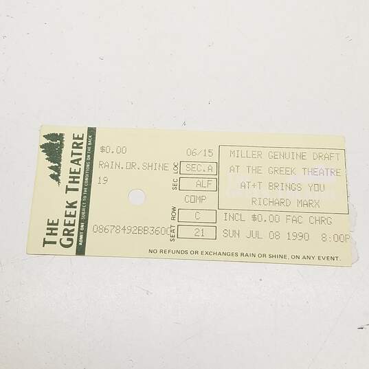 Richard Marx 1990 Concert Program - Repeat Offender World Tour image number 5