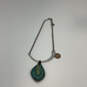 Designer Robert Lee Morris Silver-Tone Link Chain Pendant Necklace image number 3