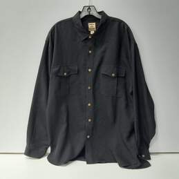 Tommy Bahama Men's Black Silk LS Button Up Shirt Size L