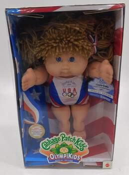 1995 Cabbage Patch Kids OlympiKids Special Edition Girl Doll Blue Eye Mattel IOB