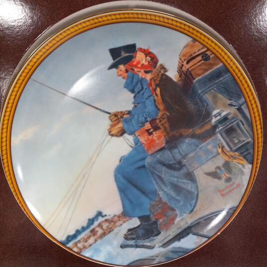 Edwin M. Knowles Norman Rockwell's The Journey Home With Box image number 2