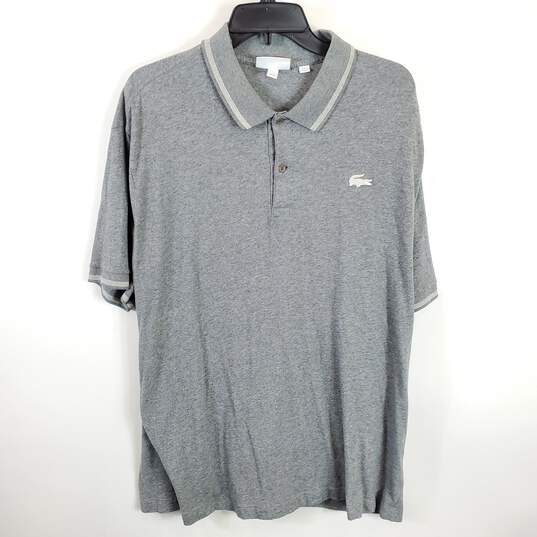 Lacoste Men Grey Polo T Shirt 4XL image number 1