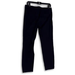 Womens Blue Flat Front Pockets Stretch Straight Leg Dress Pants Size 6 alternative image