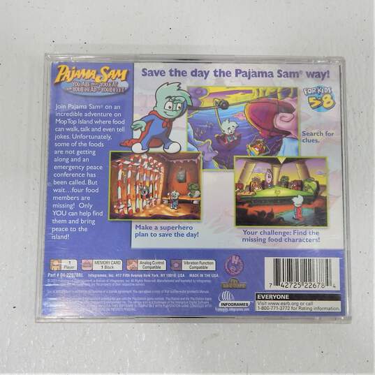 Pajama Sam: You Are What You East From Your Head to Your Feet Sony PlayStation 1 PS 1 No Manual/Cover image number 5