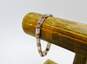 Milor & Artisan 925 & Vermeil Chunky Twisted Hoop Earrings Puffed Screws & Panels Bracelet & Band Ring 27.3g image number 3