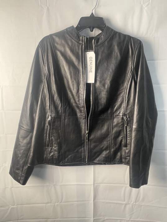 Jessica London Women's Black Leather Jacket Size 14W image number 3
