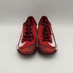 Mens Alpha Huarache Elite 4 TF DJ6523-616 Red Lace-Up Sneakers Shoes Sz 12