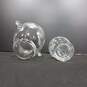 Set of 2 Clear Glass Etched Wine Decanter & Ice Bucket image number 4
