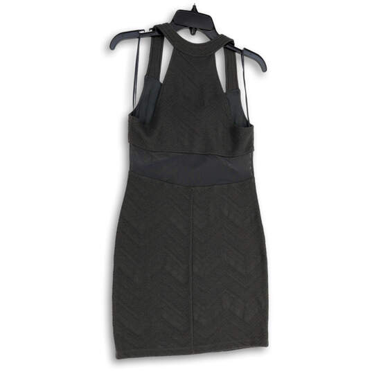 NWT Womens Gray Chevron Square Neck Sleeveless Sheath Dress Size Medium image number 2