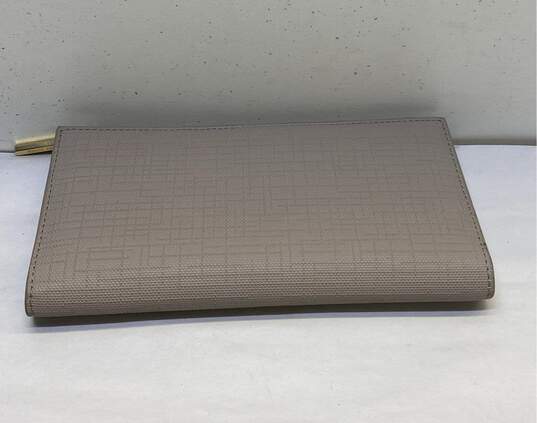 Dagne Dover Leather Continental Zip Around Wallet Grey image number 5