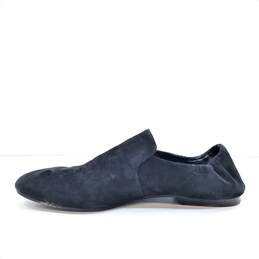 Women's Via Spiga V Talia , Suede Slip On Round Toed Loafers, Black Size 9 alternative image