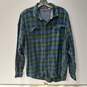 Men's Blue & Green Woolrich Long Sleeve Size XL image number 4
