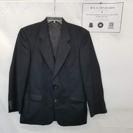 AUTHENTICATED VTG MENS BURBERRYS' WOOL BLAZER SIZE 48R image number 5