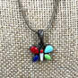 Designer Silpada 925 Sterling Silver Multicolor Butterfly Pendant Necklace image number 4