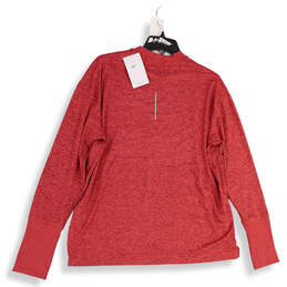 NWT Womens Red Thumb Hole Long Sleeve Pullover Activewear T-Shirt Size XL alternative image