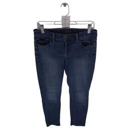Womens Blue 5 Pocket Design Medium Wash Skinny Leg Denim Jeans Size 8 alternative image