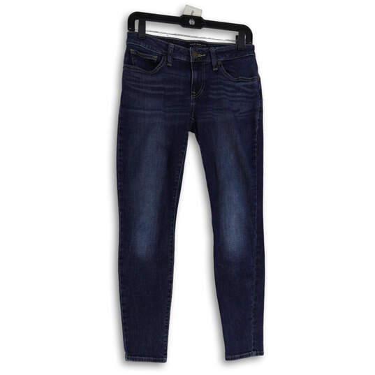 Womens Blue Denim Medium Wash 5-Pocket Design Skinny Jeans Size 4/27 Reg image number 1
