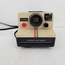 Vintage Original Polaroid SX-70 OneStep Rainbow Stripe Land Camera