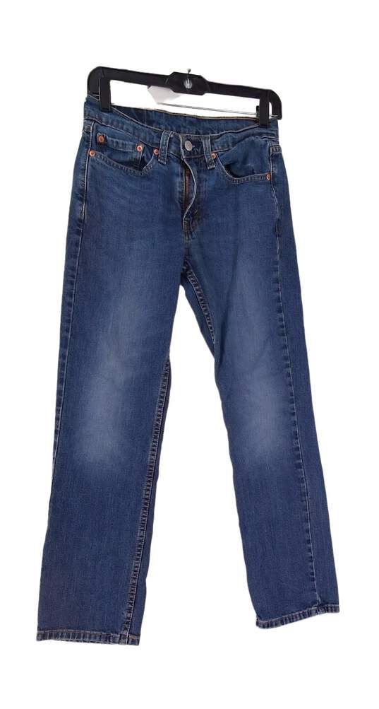 Mens Blue 5 Pocket Design Easy Wash Pullon Casual Jeans Size 28x30 image number 1