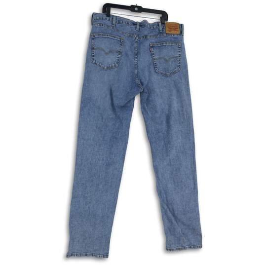 Levi Strauss & Co. Mens Blue 5-Pocket Design Straight Leg Jeans Size W40 L38 image number 2