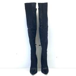 Good American Emma Thigh High Heeled Boots Black 7.5 alternative image