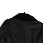 NWT Womens Black Leather Long Sleeve Asymmetrical Zip Jacket Size Medium image number 4