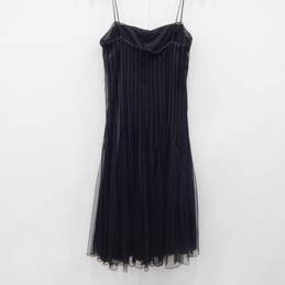 New JS Collections Women Size 10 Black Sheer Mesh Dress alternative image