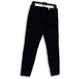 Womens Blue Denim Dark Wash Pockets Regular Fit Skinny Leg Jeans Size 28 alternative image