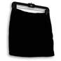 Womens Black Stretch Flat Front Pull-On Short Straight & Pencil Skirt Sz XS image number 2